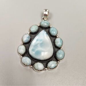 Beautiful larimar pendant